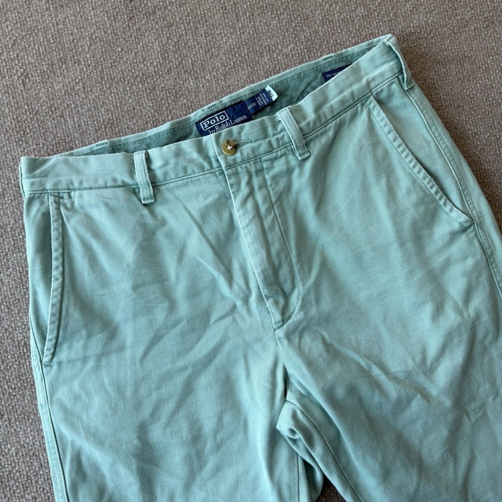 Polo Ralph Lauren Men's Straight Fit Salinger Chino Teal Pants Size W31 L32